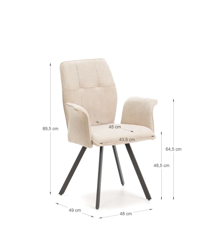 Lot de 2 chaises modèle Mali finition verte 79 cm (hauteur) 45 cm (largeur) 48 cm (longueur)