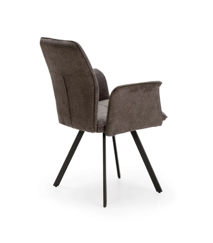 Pack de 2 sillones Unai gris oscuro, diseño moderno
