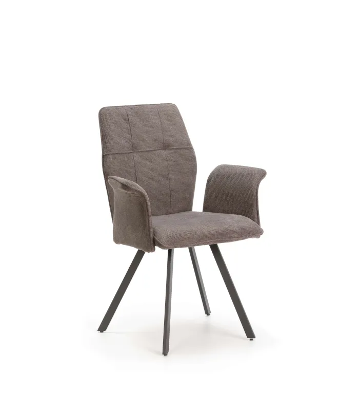 Pack de 2 sillones Unai gris oscuro, diseño moderno