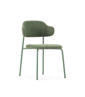 Lot de 2 chaises modèle Mali finition verte 79 cm (hauteur) 45 cm (largeur) 48 cm (longueur)