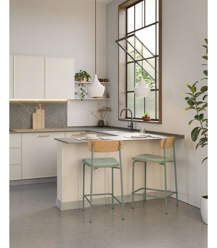 Buy SILLA MALI VERDE/PATA NEGRA 2P/CAJA