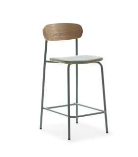 Lot de 2 chaises modèle Mali finition verte 79 cm (hauteur) 45 cm (largeur) 48 cm (longueur)