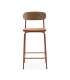 Lot de 2 chaises modèle Mali finition verte 79 cm (hauteur) 45 cm (largeur) 48 cm (longueur)