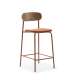 Lot de 2 chaises modèle Mali finition verte 79 cm (hauteur) 45 cm (largeur) 48 cm (longueur)
