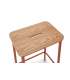 Lot de 2 chaises modèle Mali finition verte 79 cm (hauteur) 45 cm (largeur) 48 cm (longueur)