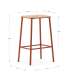 Lot de 2 chaises modèle Mali finition verte 79 cm (hauteur) 45 cm (largeur) 48 cm (longueur)