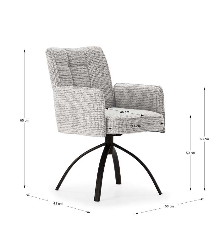 Pack de 2 sillones giratorios modelo Noah: Comodidad y Estilo para tu Hogar