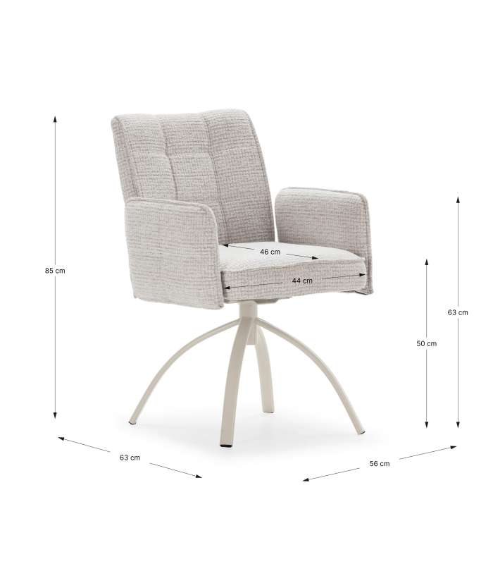 Pack de 2 sillones giratorios modelo Noah: Comodidad y Estilo para tu Hogar