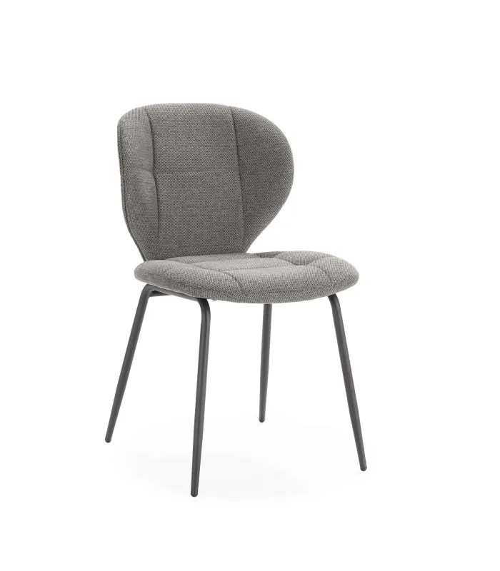 Pack de 2 sillas Belinda en gris antracita