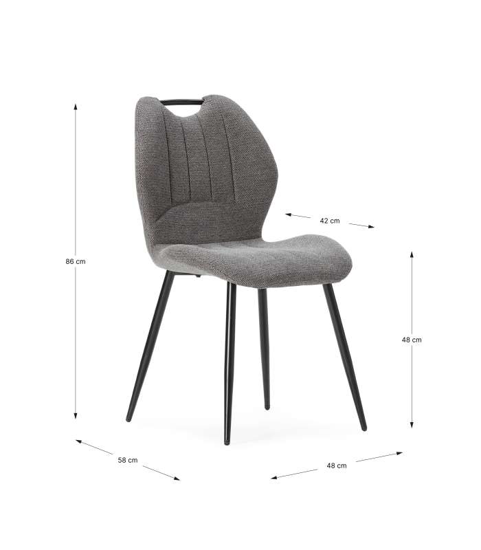 Elegância e conforto com o pacote de cadeiras Omar.