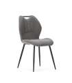 Pack de 4 sillas md-Omar tapizado textil gris antracita, 86cm(alto) 48cm(ancho) 58cm(largo)