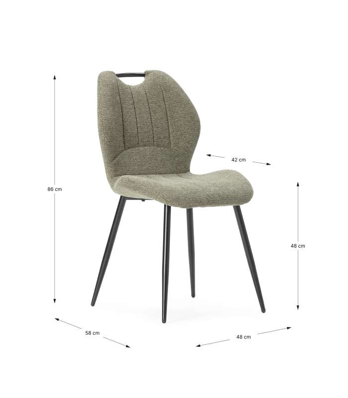 Elegância e conforto com o pacote de cadeiras Omar.