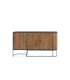 Mueble aparador modelo Doric 3 puertas 3 cajones interiores acabado blanco.