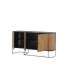 Mueble aparador modelo Doric 3 puertas 3 cajones interiores acabado blanco.