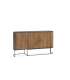 Mueble aparador modelo Doric 3 puertas 3 cajones interiores acabado blanco.