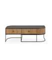 Mesa de centro Md-Boris acabado madera de mango, 120cm(ancho) 40cm(altura) 60cm(fondo).
