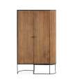 Mueble auxiliar 2 puertas abatibles md-Boris acabado madera de mango. 165cm(alto) 100cm(ancho) 40cm(prof.)