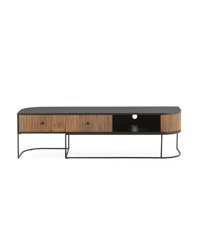 Mkric MUEBLE TV MONTE 1 PTA CORR/2C 160 CM GRIS
