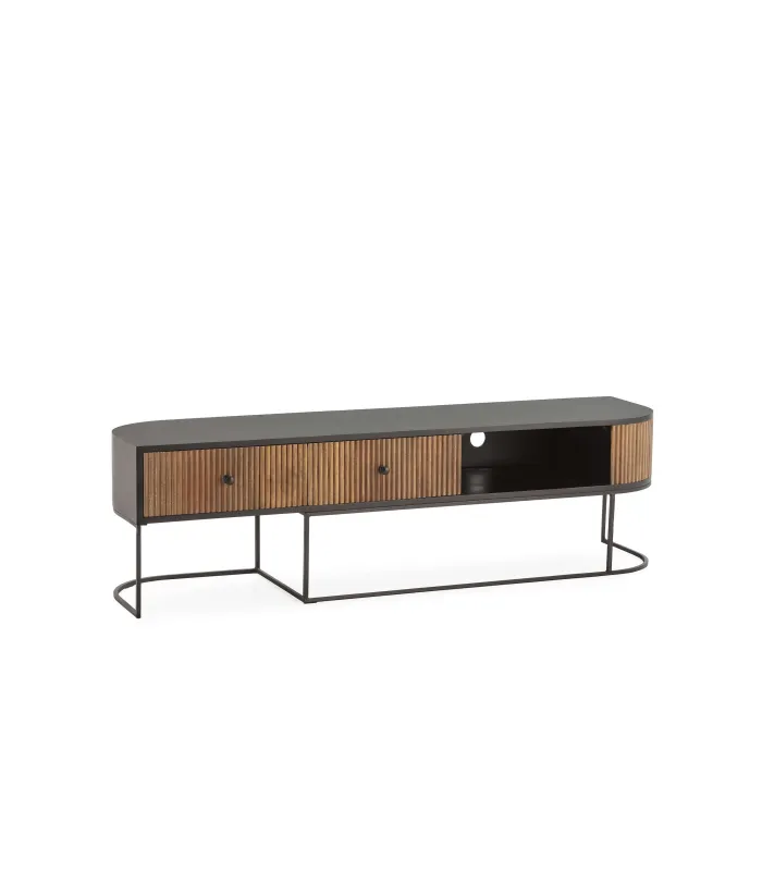 Mkric MUEBLE TV MONTE 1 PTA CORR/2C 160 CM GRIS