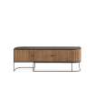 Mueble televisión md-Boris 3 puertas acabado madera de mango, 160cm(ancho) 55cm(alto)40cm(largo)