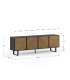 Mkric MUEBLE TV MONTE 1 PTA CORR/2C 160 CM GRIS