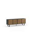 copy of Mueble aparador modelo Doric 3 puertas 3 cajones interiores acabado blanco, 46cm(ancho) 70cm(alto) 150cm (largo)