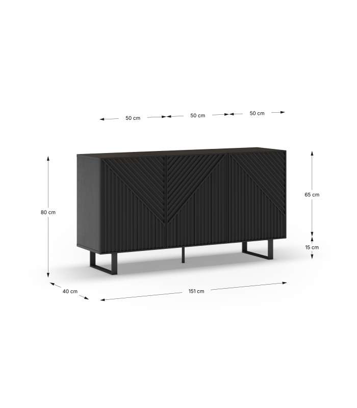 Mkric MUEBLE TV MONTE 1 PTA CORR/2C 160 CM GRIS