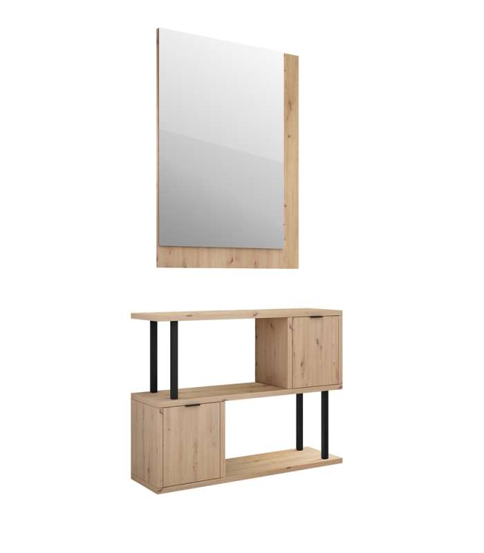 Buy Mueble consola Luz con cajón y espejo en