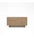 Mueble aparador modelo Doric 3 puertas 3 cajones interiores acabado blanco.