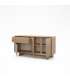 Mueble aparador modelo Doric 3 puertas 3 cajones interiores acabado blanco.