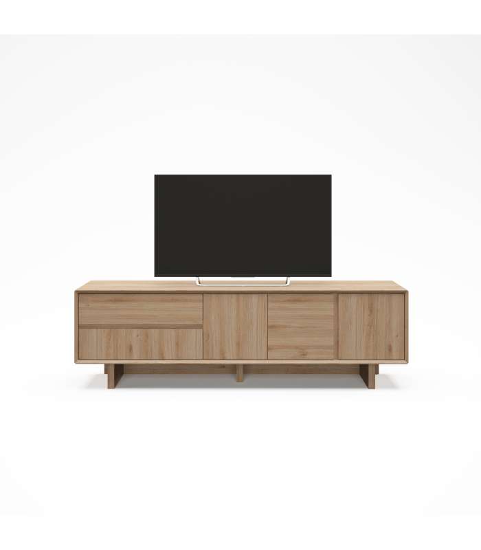 Mkric MUEBLE TV MONTE 1 PTA CORR/2C 160 CM GRIS