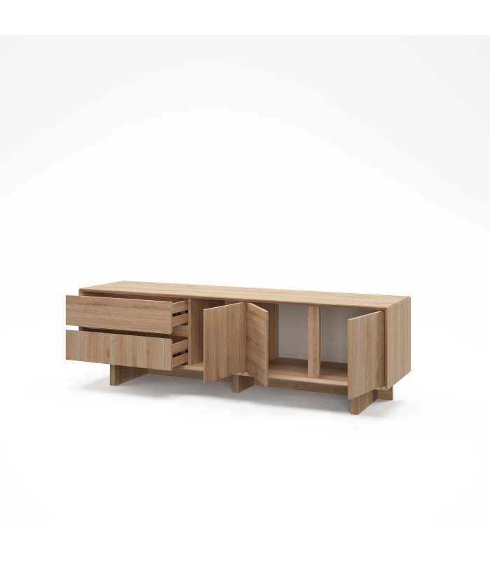 Mkric MUEBLE TV MONTE 1 PTA CORR/2C 160 CM GRIS