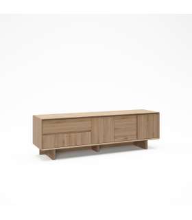 Mkric MUEBLE TV MONTE 1 PTA CORR/2C 160 CM GRIS