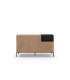 Mueble aparador modelo Doric 3 puertas 3 cajones interiores acabado blanco.