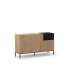 Mueble aparador modelo Doric 3 puertas 3 cajones interiores acabado blanco.