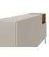 Mueble aparador modelo Doric 3 puertas 3 cajones interiores acabado blanco.