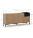 Mueble aparador modelo Doric 3 puertas 3 cajones interiores acabado blanco.