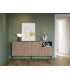 Mueble aparador modelo Doric 3 puertas 3 cajones interiores acabado blanco.