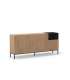 Mueble aparador modelo Doric 3 puertas 3 cajones interiores acabado blanco.