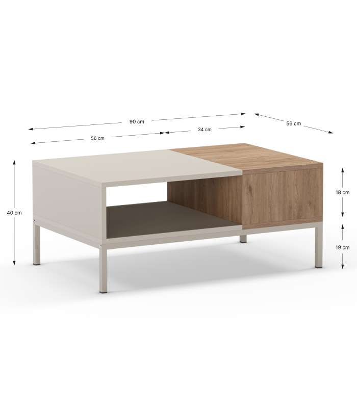 Mesa de centro estilo moderno elegante