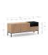 Mueble aparador modelo Doric 3 puertas 3 cajones interiores acabado blanco.