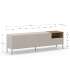 Mueble aparador modelo Doric 3 puertas 3 cajones interiores acabado blanco.
