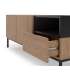 Mueble aparador modelo Doric 3 puertas 3 cajones interiores acabado blanco.