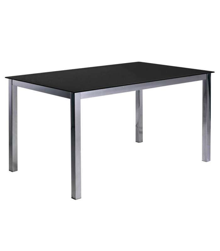 Mesa elegante para cozinha e sala de jantar, design fixo moderno.