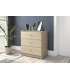 MD BLOCK Comoda 4 white drawers - Comodas and