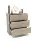 MD BLOCK Comoda 4 white drawers - Comodas and