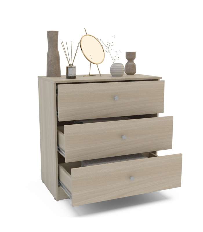 Organiza tu espacio con estilo: Cómoda Lido de 3 cajones