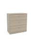 MD BLOCK Comoda 4 white drawers - Comodas and