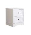 copy of Mesita de noche 2 cajones Md-Colomera acabado blanco, 50cm(alto) 40cm(ancho) 30cm(fondo).