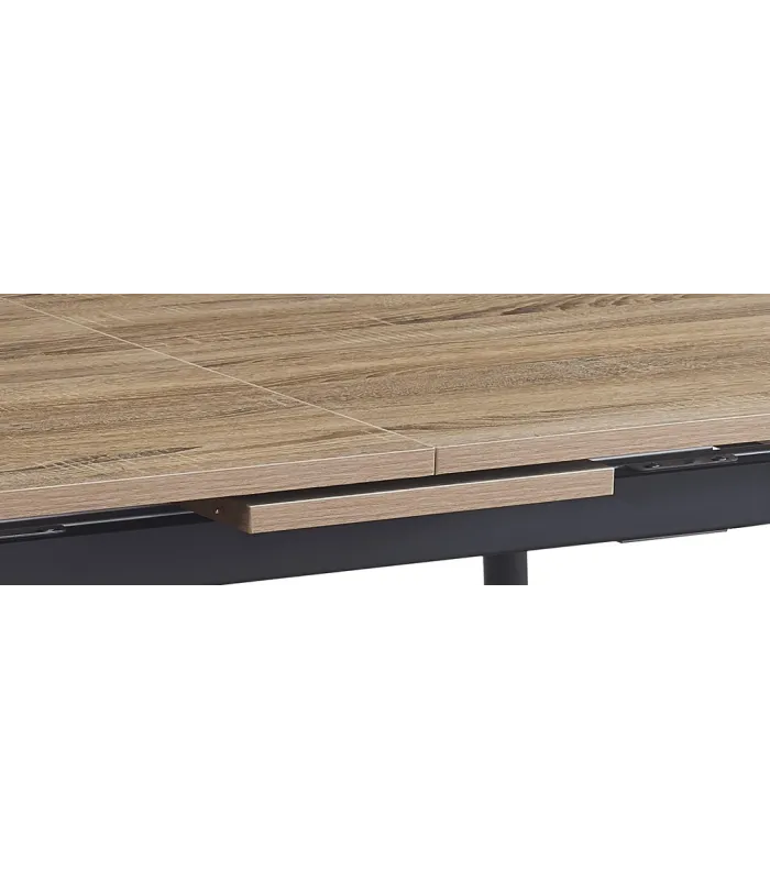 Mesa Tania roble aserrado, extensible, 120/150cm